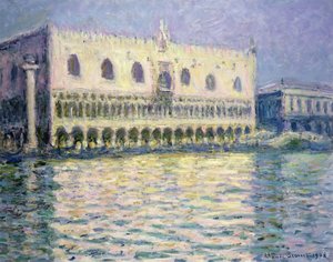 ドゥカーレ宮殿、ヴェネツィア、1908 作： Claude Monet